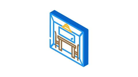 Police interrogation crime isometric icon animation Stock-Footage 327293357