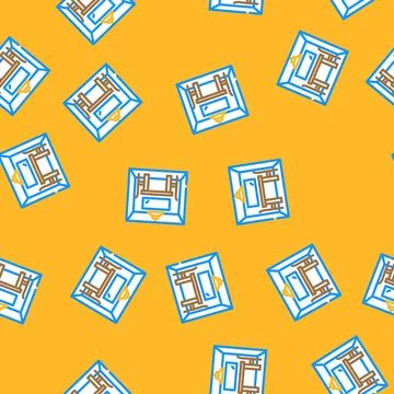 Police interrogation crime vector seamless pattern Stockillustratie