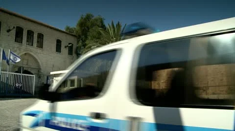 Police in Jerusalem Stock Footage 17745422
