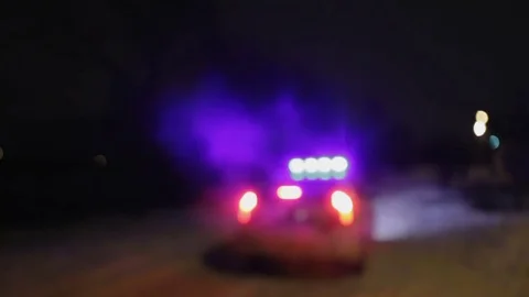 Police Leaving From the Place Stock Footage 72948690