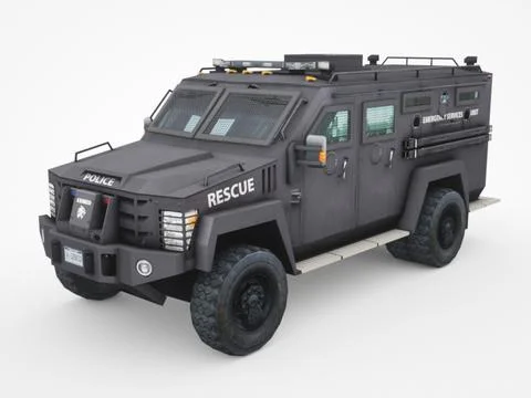 3D Model: Police Lenco Bearcat armored van #90989385 | Pond5