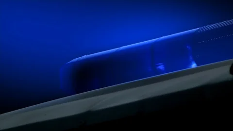 Police light blue Stock Footage 100646724