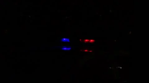 Police Light Flash Led-Traffic Cleanr Stock Footage 50195905