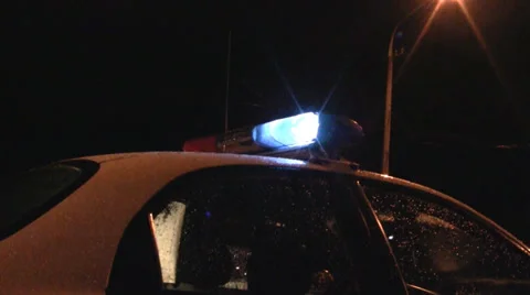 Police light Stock Footage 29658985