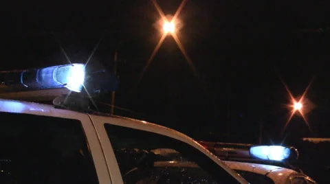 Police light Stock Footage 29659158