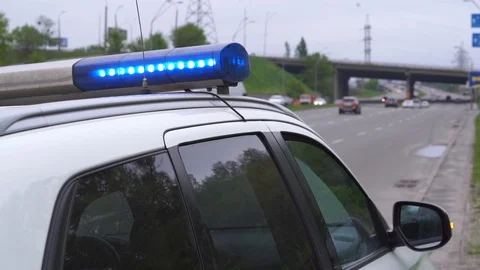 Police light Stock Footage 107726577