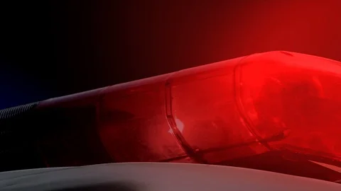Police light red Stock Footage 100646738