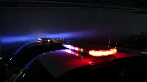Police Lights 01 Stock Footage 10871037