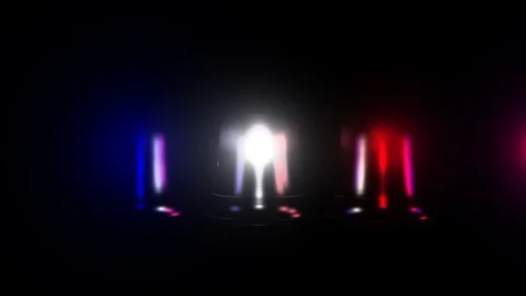 Police Lights. 4K Stock Footage 90848708