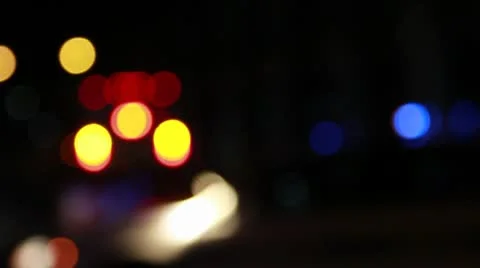 Police Lights Abstract Stock Footage