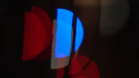 Police lights in blur shaking camera effect from fear, accident with police, Stock Footage 329570305