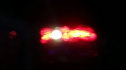 Police Lights Bokeh 01 Stock Footage 10871024