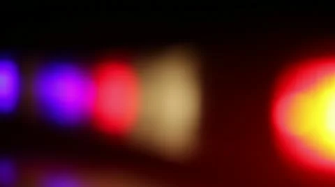 Police Lights Bokeh 02 Stock Footage 10871033