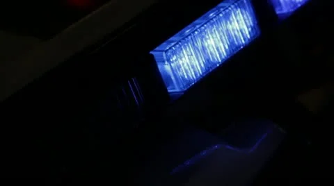 Police Lights Close Up 03 Stock Footage 10871284