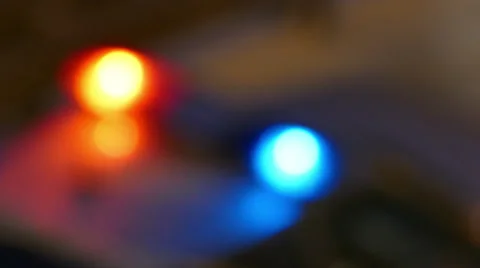 Police Lights Defocused Stock Footage 46942645