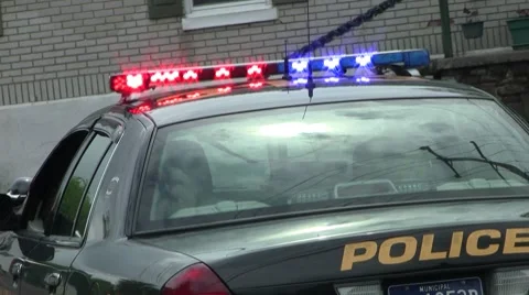 Police lights Stock Footage 8557350