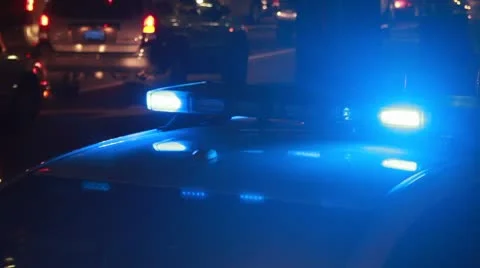Police Lights  Stock Footage 9421347