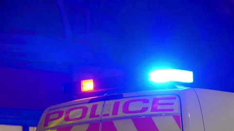 Police Lights Stock Footage 54646339