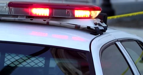 Police Lights Stock Footage 167445876