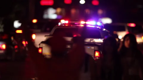 Police lights Stock Footage 241351859