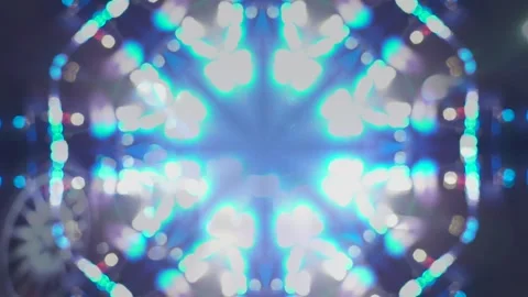 Police lights kaleidoscope loop Stock Footage 166535490