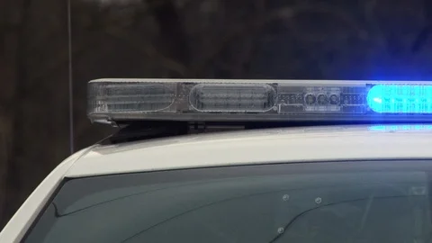 Police Lights Pan Stock Footage 112669415