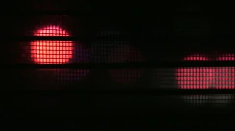 Police Lights Thru Window Blinds 스톡 동영상 12448856