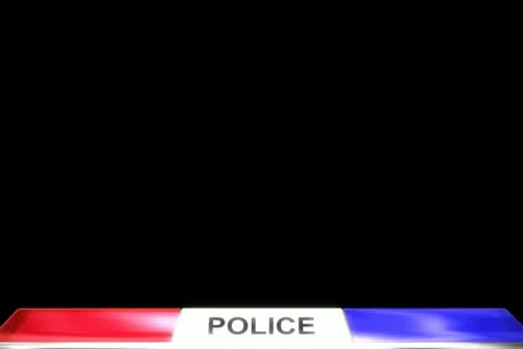 Police Lights Transition Stock Footage 10870603