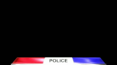 Police Lights Transition HD Stock Footage 10870489
