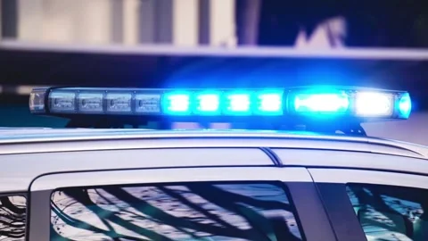 Police lights video Stock Footage 314908271