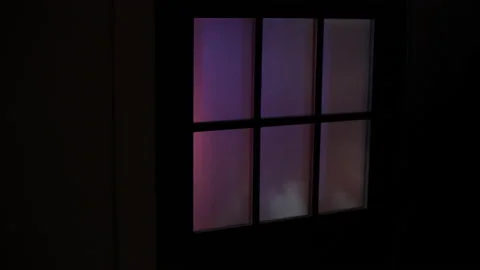 Police Lights on Window 1 Stock Footage 217443055