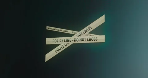 Police Line Do Not Cross tape Stock Footage 314572611