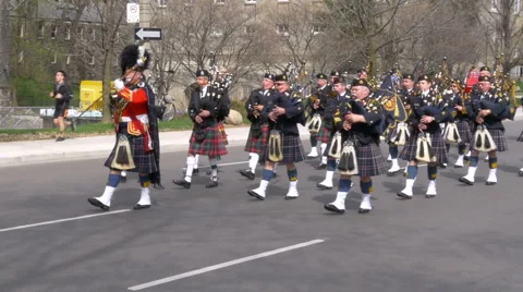 Police Marching Band Stock Footage 49731119