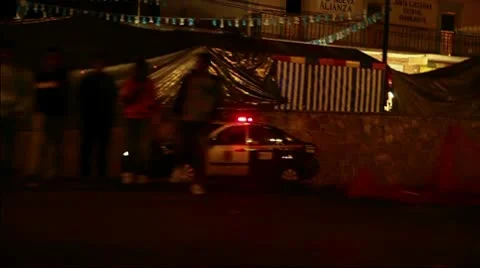 Police in Mexico Stock Footage 10571070