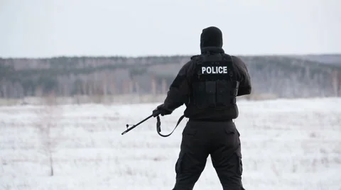 Police monitors 2 Stock Footage 46876463
