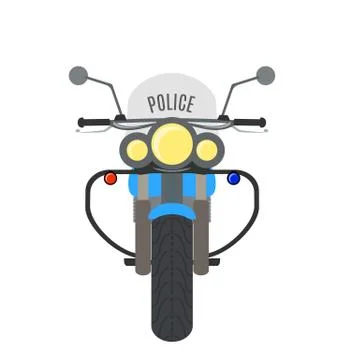 POLICE  motorcycle Stock Illustration