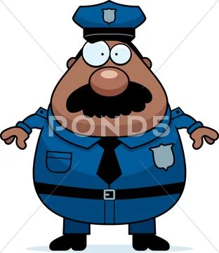 Police mustache Stock Illustration