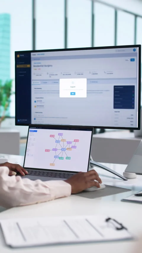 Police Officer Using Computer Software Stock Footage 340406578