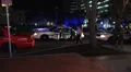 Police Officers Put Arrested Man Into Cop Car Outside Nightclub 4K 4k or 4k+ Resolution