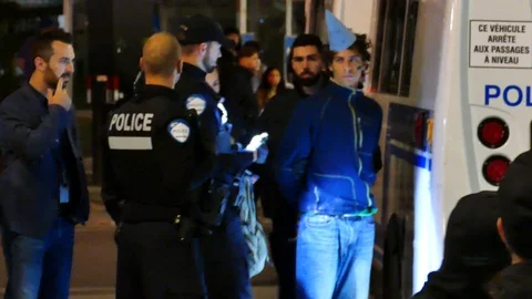 Police operation arresting activist Stock Footage 120058136