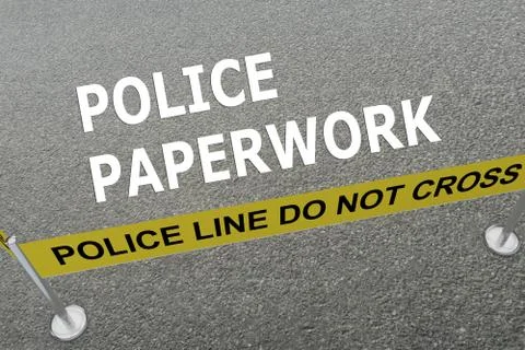 Police Paperwork concept Stock Illustration