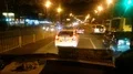 Police patrol car driving night city street, law enforcers on duty, public order 4k or 4k+ Resolution