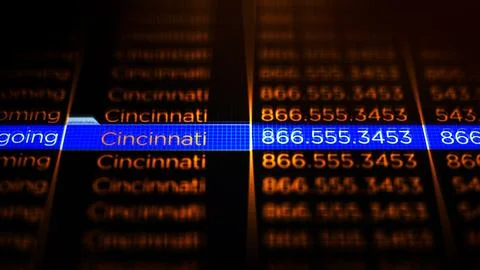 Police Phone Location Trace Software - Cincinnati Version0 Illustrazione stock