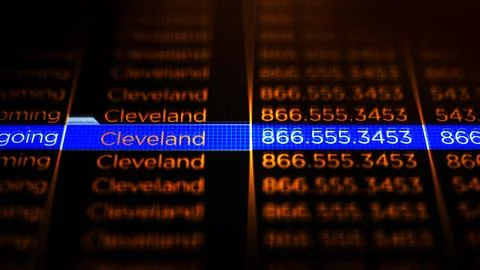 Police Phone Location Trace Software - Cleveland Version0 Stock Illustration