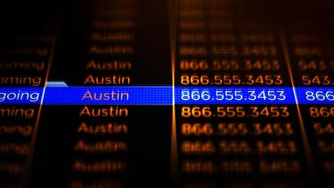 Police Phone Location Trace Software - Austin Texas Version0 Illustrazione stock