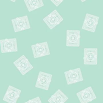 Police procedurals line vector seamless pattern Illustrazione stock