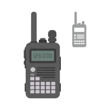 Police radio. flat design Stock Illustration