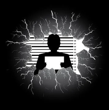 Police record Stock Illustration