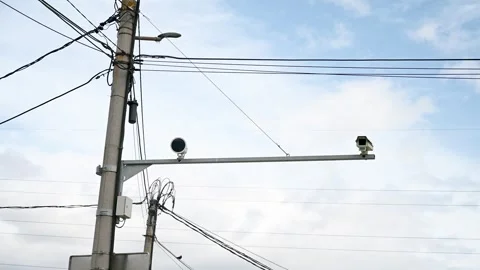 Police red light camera recording the Stock Video Pond5