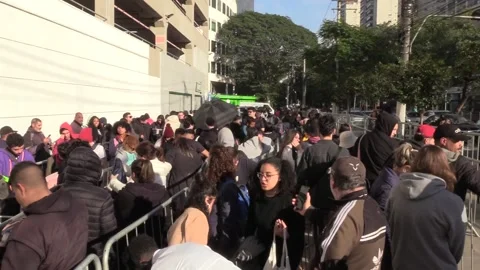 Police Reinforce Security Amidst Massive Queues for Taylor Swift Concert in... Stock Footage 244478269